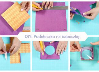 Pudełeczko z okienkiem na jedną babeczkę Pudełeczko z okienkiem na jedną babeczkę