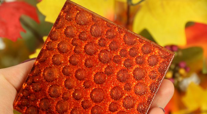 Jesienna podkładka pod kubek z płytki Jesienna podkładka pod kubek z płytki