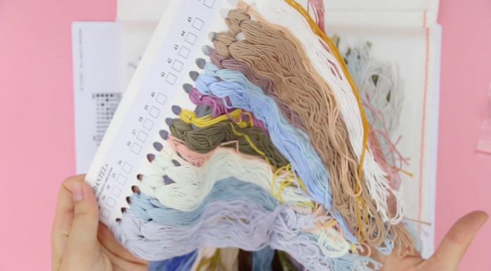 Otwieramy zestaw do haftu firmy Dantel