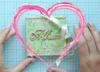 Mini album z jednego arkusza papieru dla Cytruliny