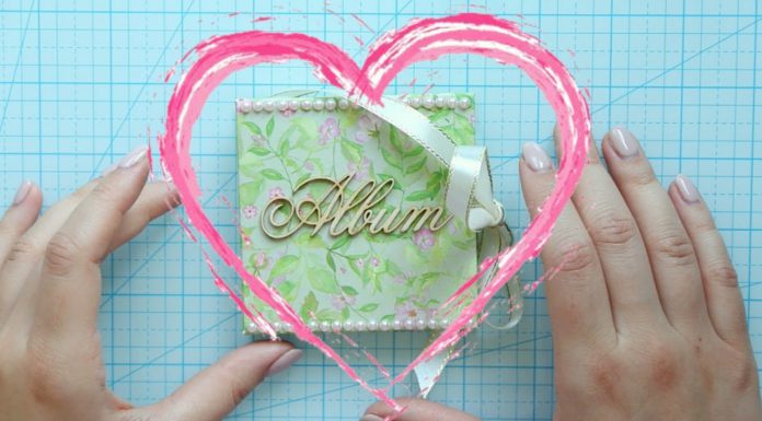 Mini album z jednego arkusza papieru dla Cytruliny